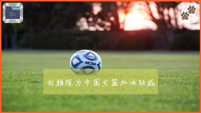 刘雅琛为中国女篮加油助威